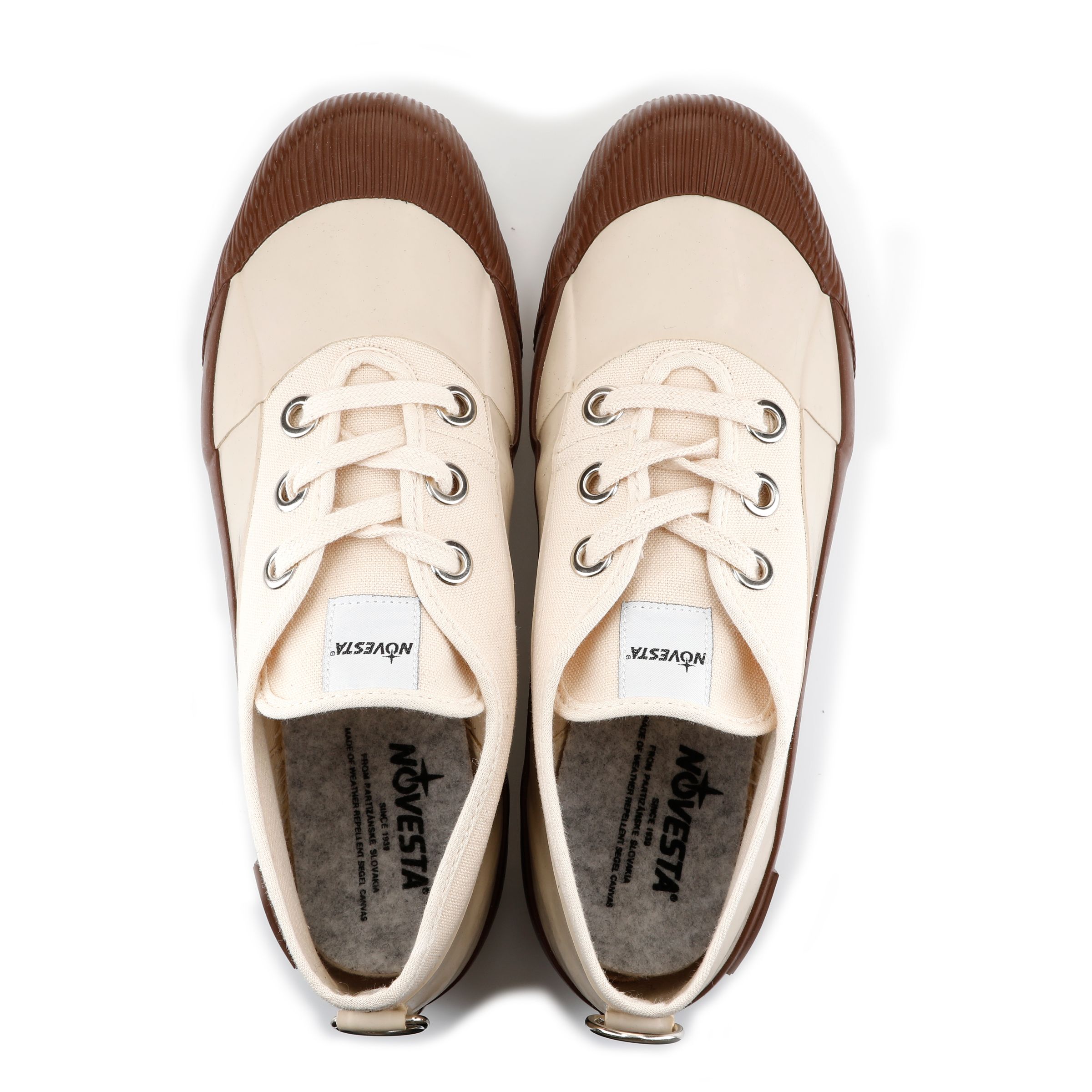 Picture of Rubber Sneaker Low ecru/brown